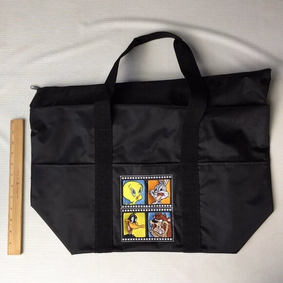 Hallmark Warner Bros Looney Tunes Duffel Tote Bag Taz Daffy Tweety Bird Bugs - Picture 2 of 12